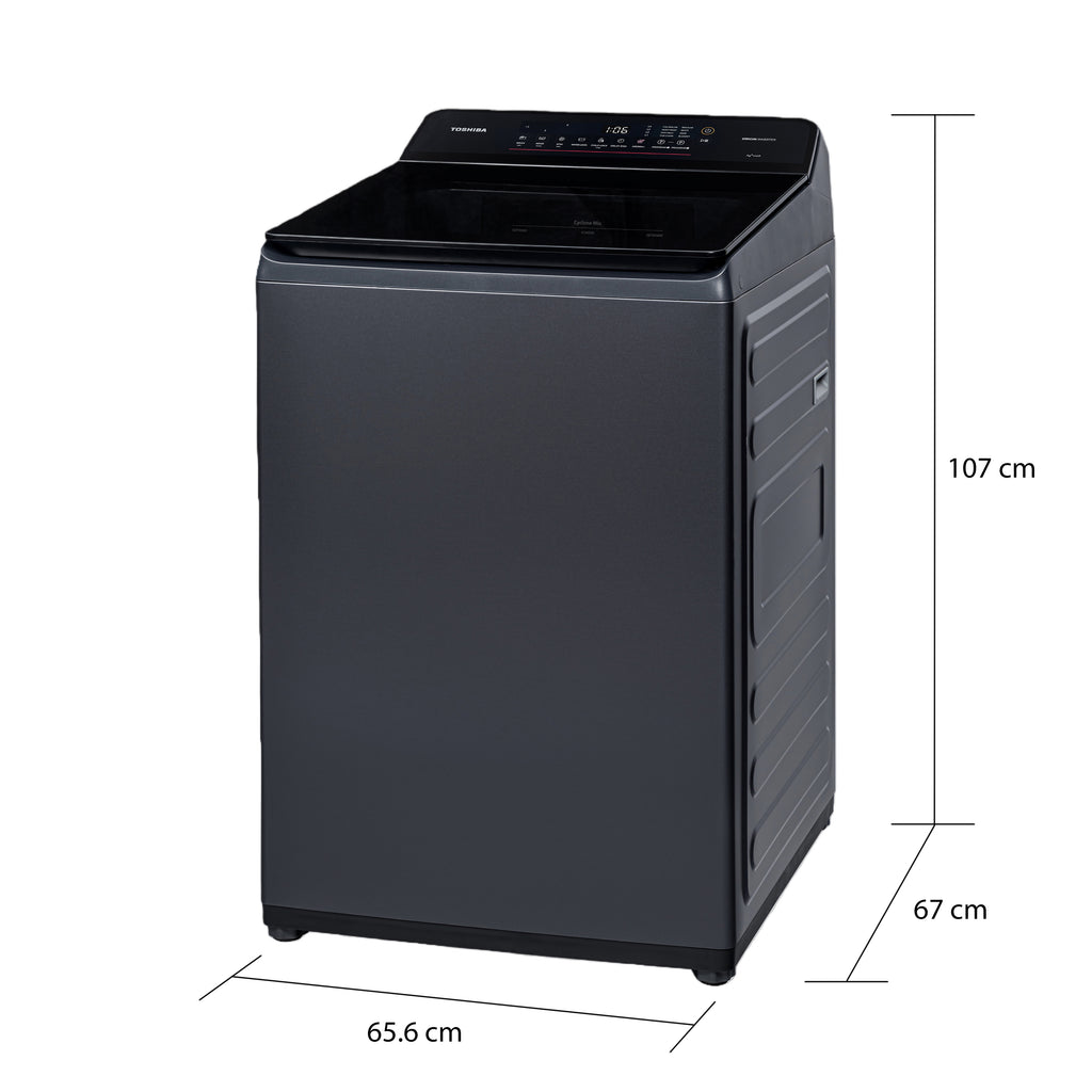 โตชิบา 21 กก. เครื่องซักผ้าฝาบน รุ่น AW-T26D2200YT(MG) ภาพที่ 3