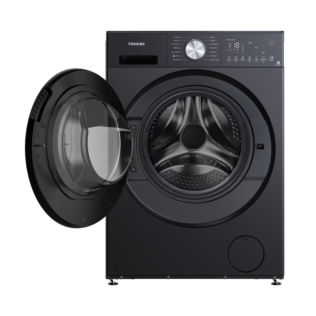 โตชิบา 15 กก. เครื่องซักผ้าฝาหน้า รุ่น TW-T33B160MWT(MG) ภาพที่ 2