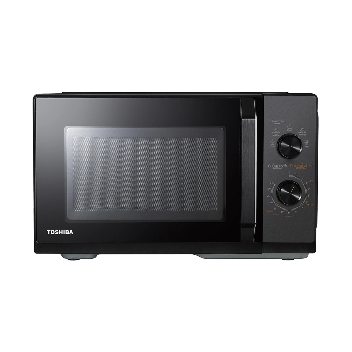 โตชิบา รุ่น MW3-MM25PE(BK) 25 ลิตร ไมโครเวฟ ระบบปุ่มหมุน 800W