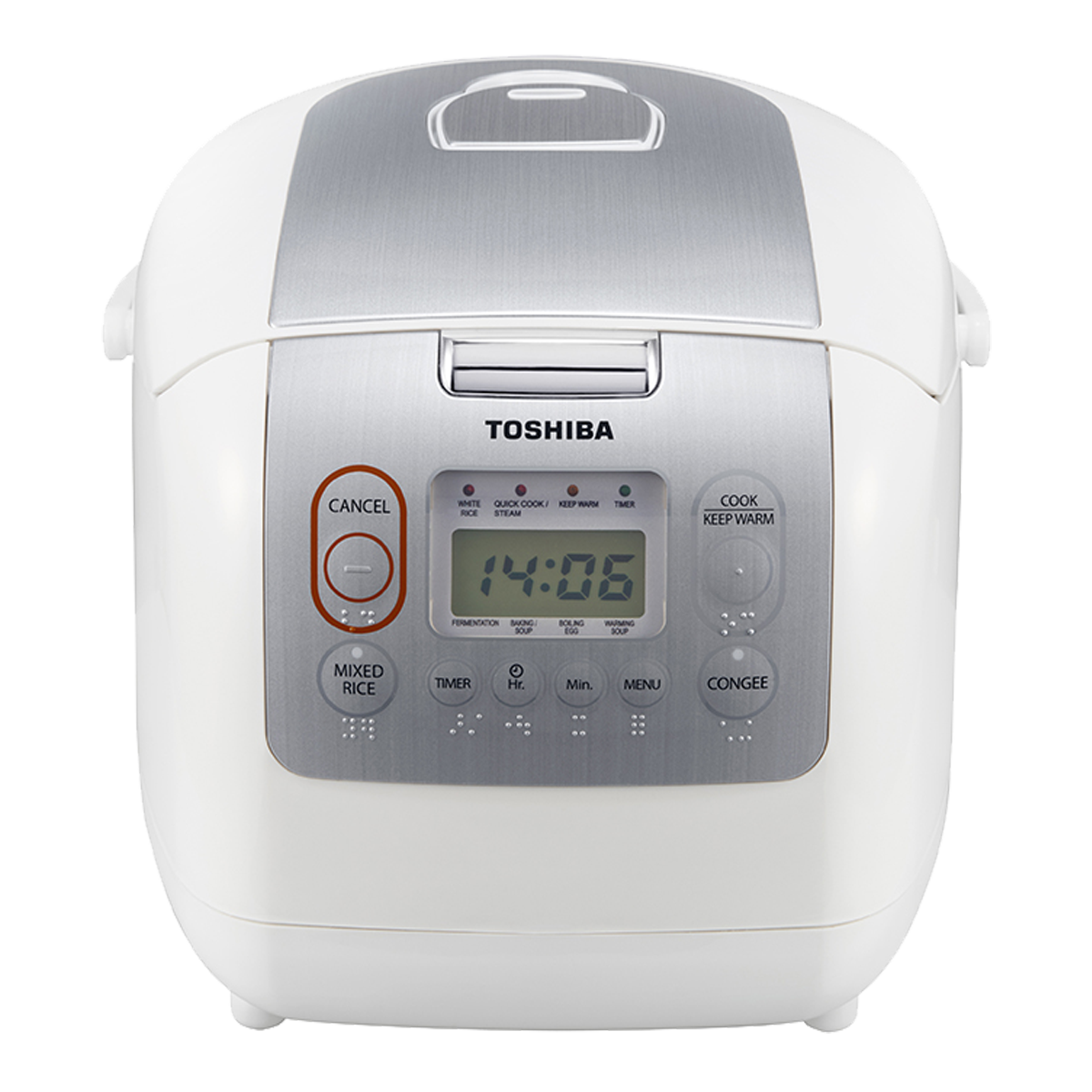 หม้อหุงข้าวดิจิตอล ความจุ 1.0 ลิตร รุ่น RC-10NMF(WT)A