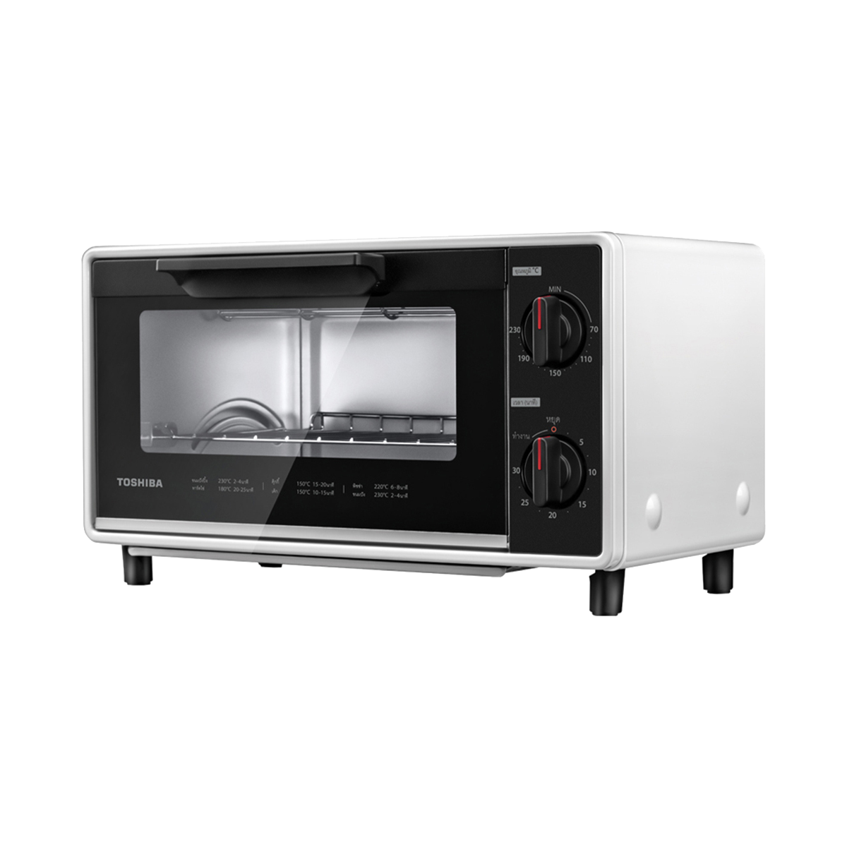 โตชิบา รุ่น TM-MM10DZC 10 ลิตร เตาอบไฟฟ้า ระบบปุ่มหมุน 800W
