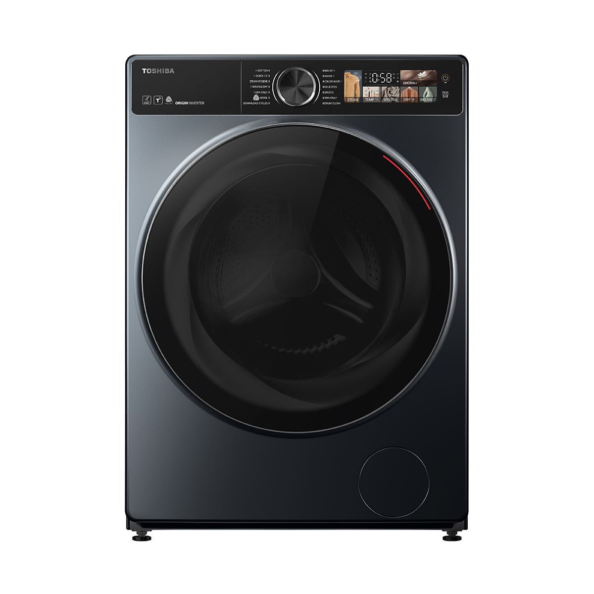 เครื่องซักอบผ้าฝาหน้า ความจุการซัก 10.5 กก. อบ 7 กก.